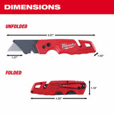 Milwaukee 48-22-1503 FASTBACK w/ Storage & FASTBACK Compact Knife Set - 7