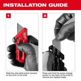 Milwaukee 48-22-1517 Multi-Function Compact Utility Knife with Prybar and 3 Blade Positions - 3