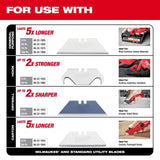 Milwaukee 48-22-1517 Multi-Function Compact Utility Knife with Prybar and 3 Blade Positions - 4