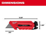 Milwaukee 48-22-1517 Multi-Function Compact Utility Knife with Prybar and 3 Blade Positions - 5