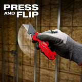 Milwaukee 48-22-1605 FASTBACK 6 in 1 Folding Utility Knife with Bit Holder and Wire Stripper - 6