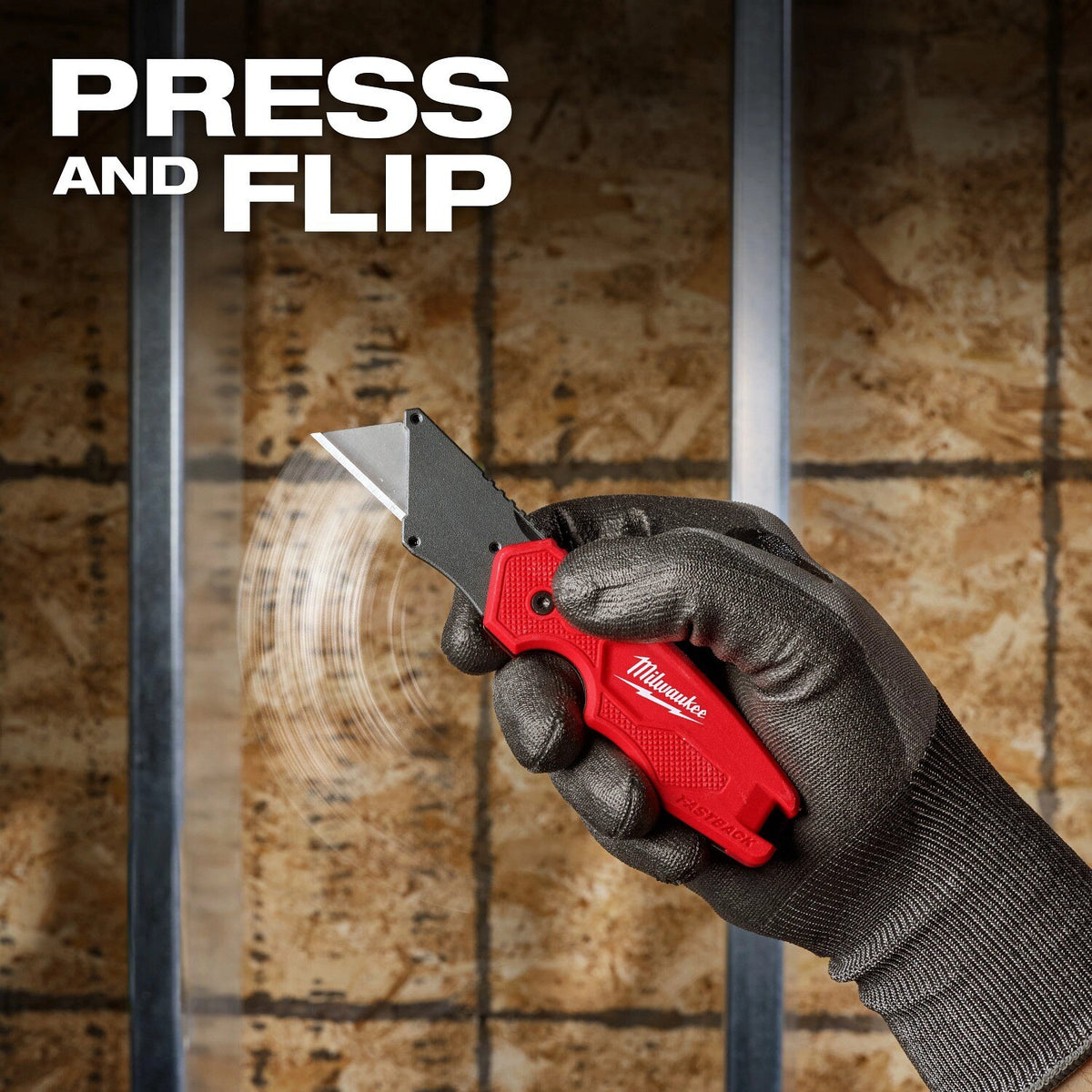 Milwaukee 48-22-1622 FASTBACK Compact Folding Utility Knives with One Handed Opening (3 Pack) - 7
