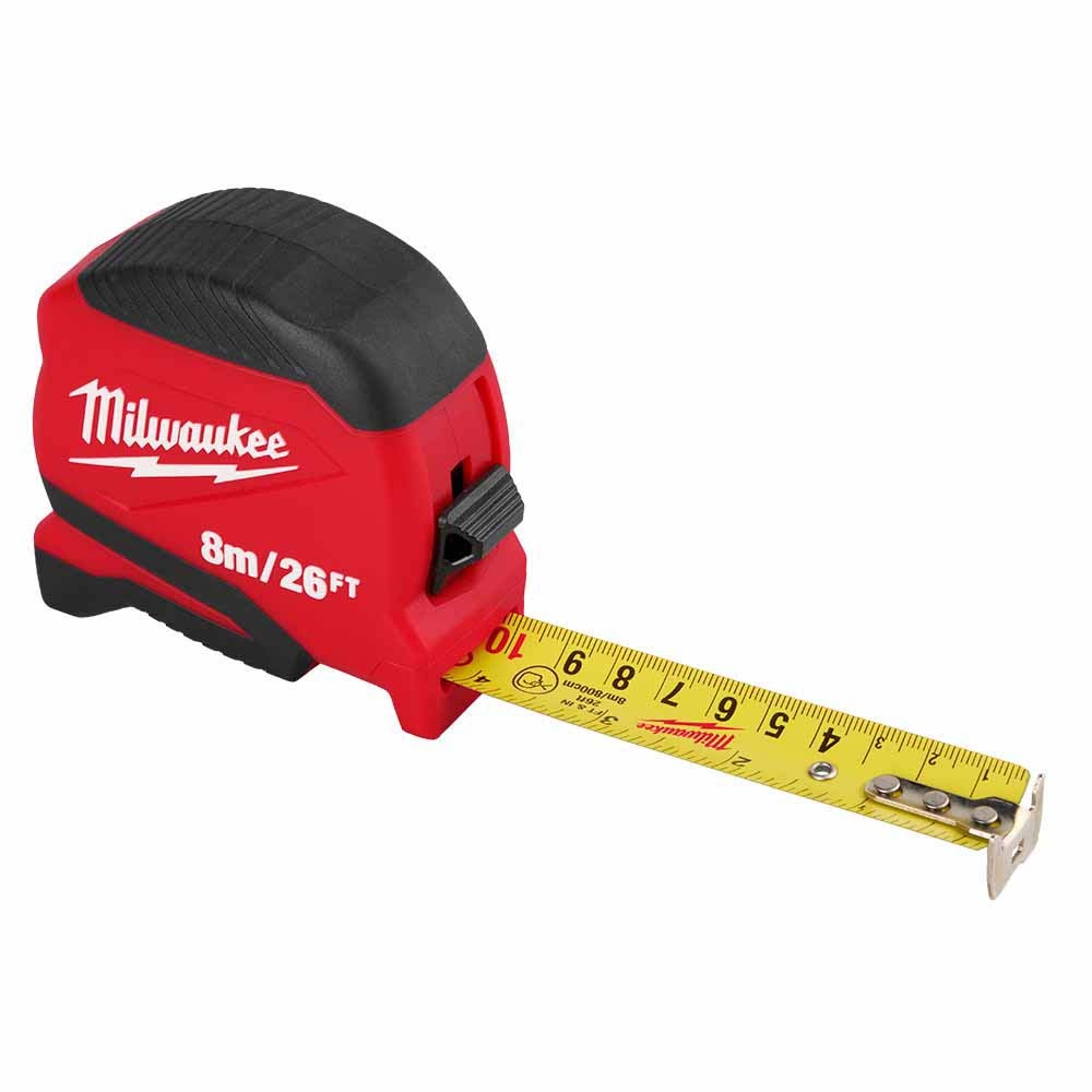 Milwaukee 48-22-1726 8m/26ft Compact Tape Measure