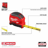 Milwaukee 48-22-1825 25ft Auto-Lock Tape Measure - 2