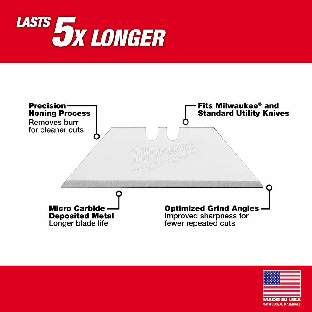 Milwaukee 48-22-1905 5 PC General Purpose Utility Blades - 2