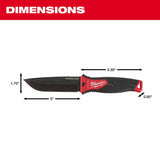 Milwaukee 48-22-1928 5" HARDLINE Fixed Blade Knife - 3