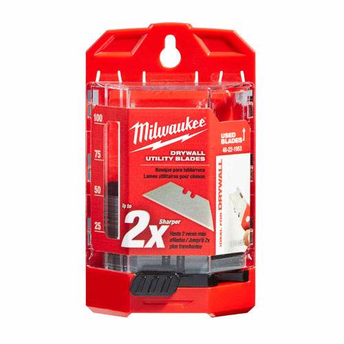 Milwaukee 48-22-1953 50 PC Drywall Utility Knife Blades w/ Dispenser - 4