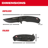 Milwaukee 48-22-1999 3.5" HARDLINE Smooth Blade Pocket Knife - 5