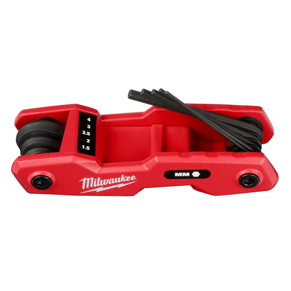 Milwaukee 48-22-2182 8-Key Folding Hex Key Set - Metric - 7