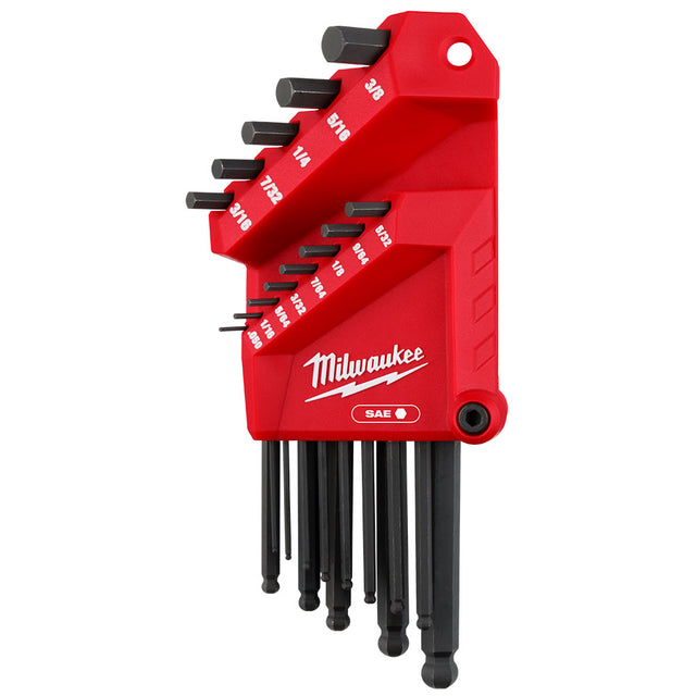 Milwaukee 48-22-2185 13-Key Ball End  L-Key Set - SAE