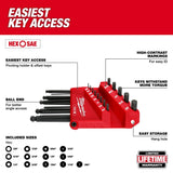 Milwaukee 48-22-2185 13-Key Ball End  L-Key Set - SAE - 2