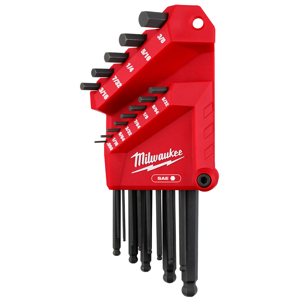 Milwaukee 48-22-2186 9-Key Ball End  L-Key Set - Metric - 8