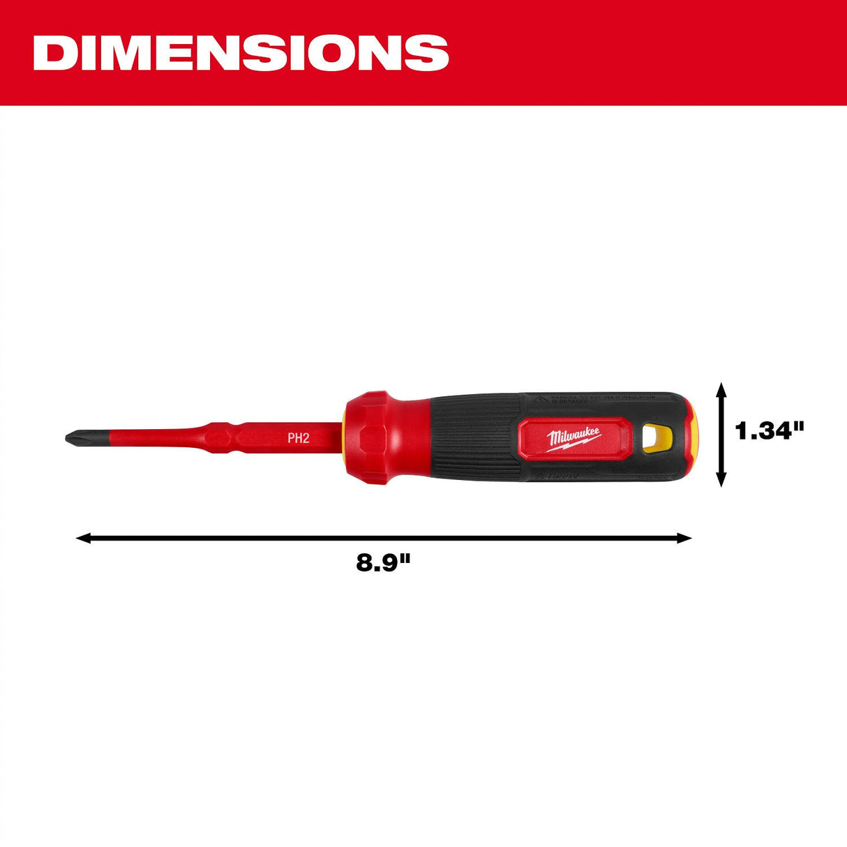 Milwaukee 48-22-2201 2-in-1 1000V Insulated Flip Shank Multi-Bit Screwdriver - 4