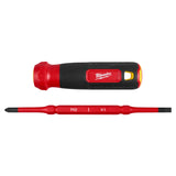 Milwaukee 48-22-2201 2-in-1 1000V Insulated Flip Shank Multi-Bit Screwdriver - 9