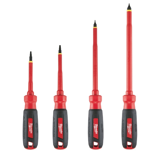 Milwaukee 48-22-2205 4 PC 1000V Insulated Screwdriver Set with Sqaure Recess - 2