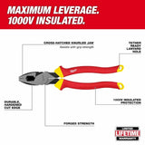 Milwaukee 48-22-2209 1000V Insulated 9" Lineman's Pliers - 2