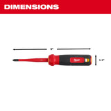 Milwaukee 48-22-2216 4-in-1 1000V Insulated Slim Tip Multi-Bit Screwdriver - 3