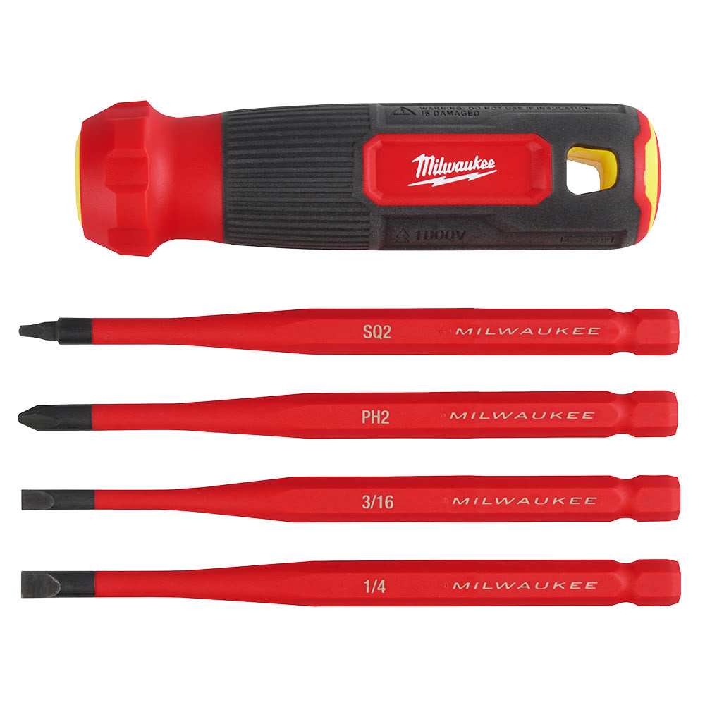 Milwaukee 48-22-2216 4-in-1 1000V Insulated Slim Tip Multi-Bit Screwdriver - 5