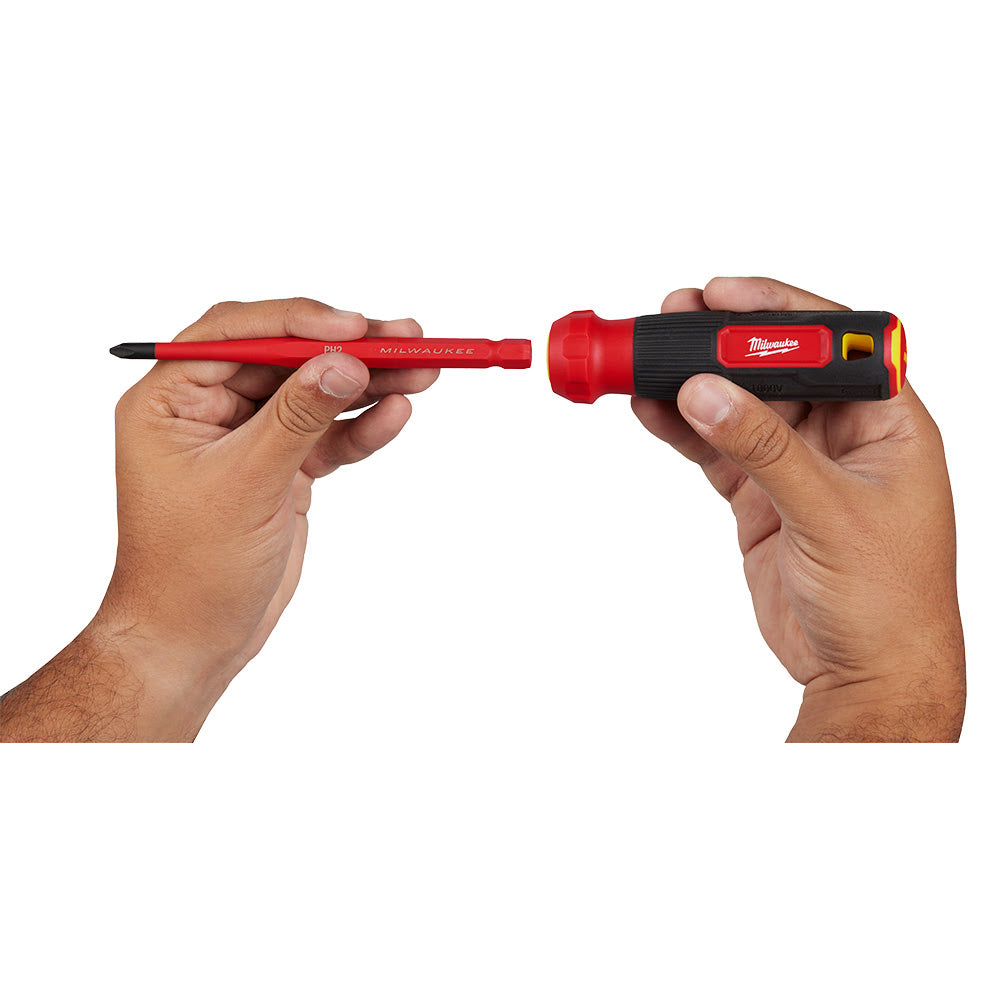 Milwaukee 48-22-2216 4-in-1 1000V Insulated Slim Tip Multi-Bit Screwdriver - 7