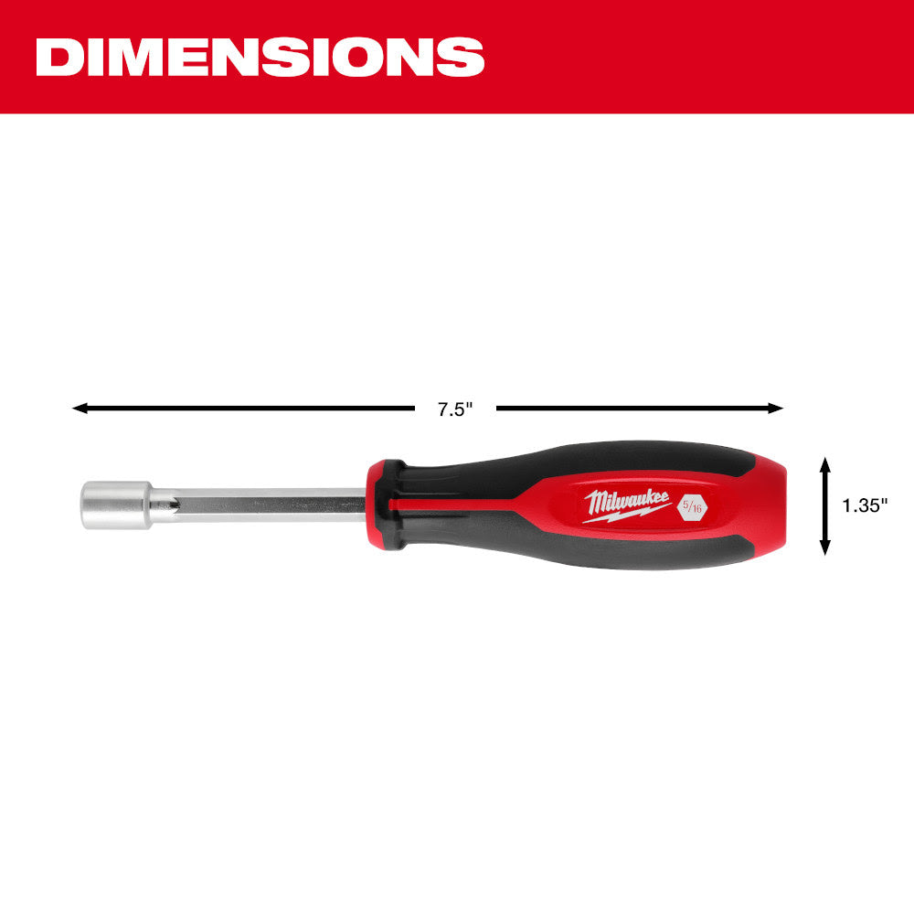 Milwaukee 48-22-2442 2pc SAE HollowCore Nut Driver Set - 4