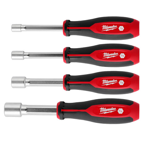 Milwaukee 48-22-2444 4pc SAE HollowCore Nut Driver Set