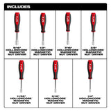 Milwaukee 48-22-2447 7pc SAE HollowCore Nut Driver Set - 2