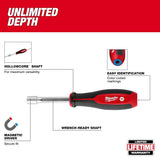 Milwaukee 48-22-2448 7pc Metric HollowCore Nut Driver Set - 3