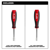 Milwaukee 48-22-2542 2pc SAE HollowCore Magnetic Nut Driver Set - 2