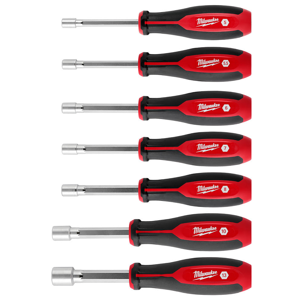 Milwaukee 48-22-2548 7pc Metric HollowCore Magnetic Nut Driver Set