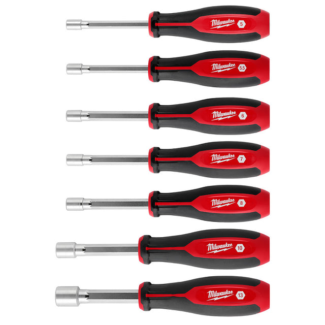 Milwaukee 48-22-2548 7pc Metric HollowCore Magnetic Nut Driver Set