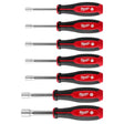 Milwaukee 48-22-2548 7pc Metric HollowCore Magnetic Nut Driver Set