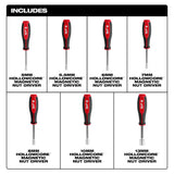 Milwaukee 48-22-2548 7pc Metric HollowCore Magnetic Nut Driver Set - 2