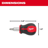 Milwaukee 48-22-2762 6-IN-1 Stubby Multi-Bit Screwdriver - 3