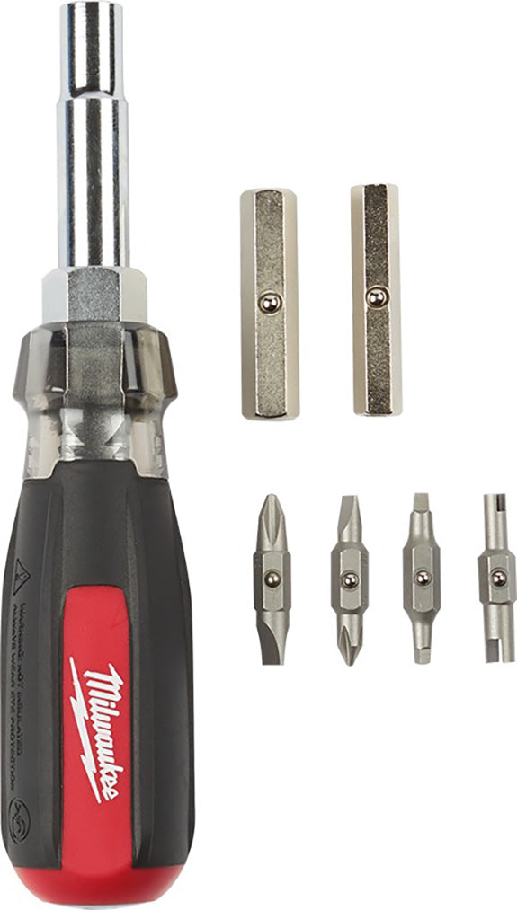 Milwaukee 48-22-2881 13-in-1 Cushion Grip Screwdriver with Schrader Bit