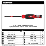 Milwaukee 48-22-2915 14-in-1 Multi-Bit Screwdriver W/ SHOCKWAVE Impact Duty Bits - 2