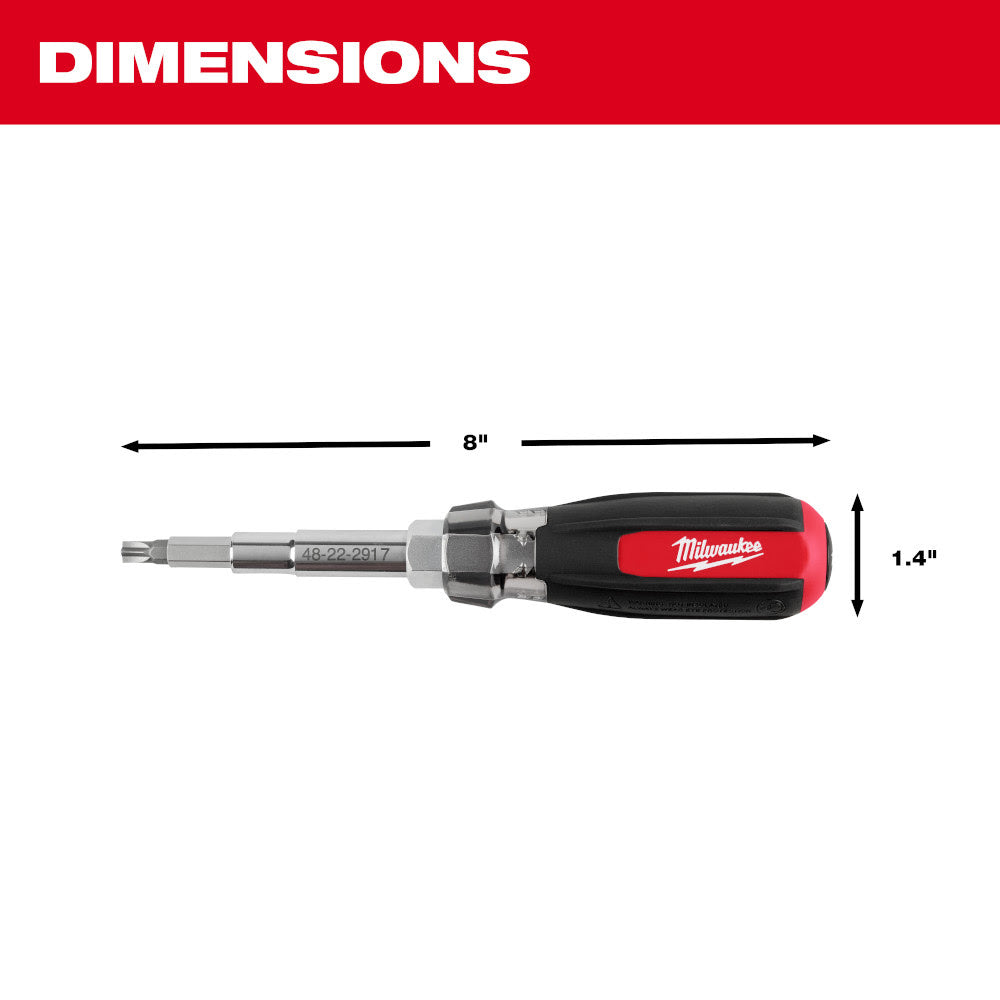 Milwaukee 48-22-2917 13-in-1 Magnetic Multi-Bit Screwdriver - 4