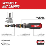 Milwaukee 48-22-2921 Multi-Nut Driver W/ SHOCKWAVE Impact Duty Magnetic Nut Drivers - 3