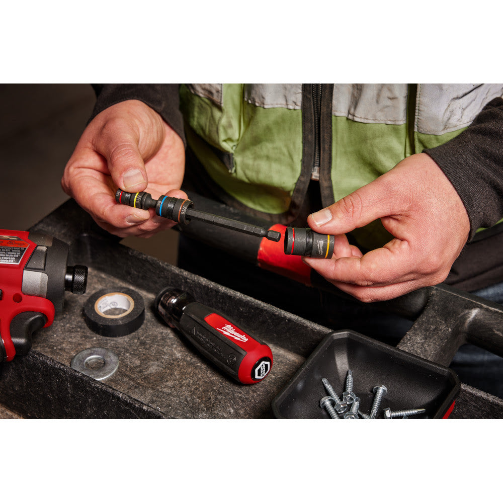 Milwaukee 48-22-2921 Multi-Nut Driver W/ SHOCKWAVE Impact Duty Magnetic Nut Drivers - 5