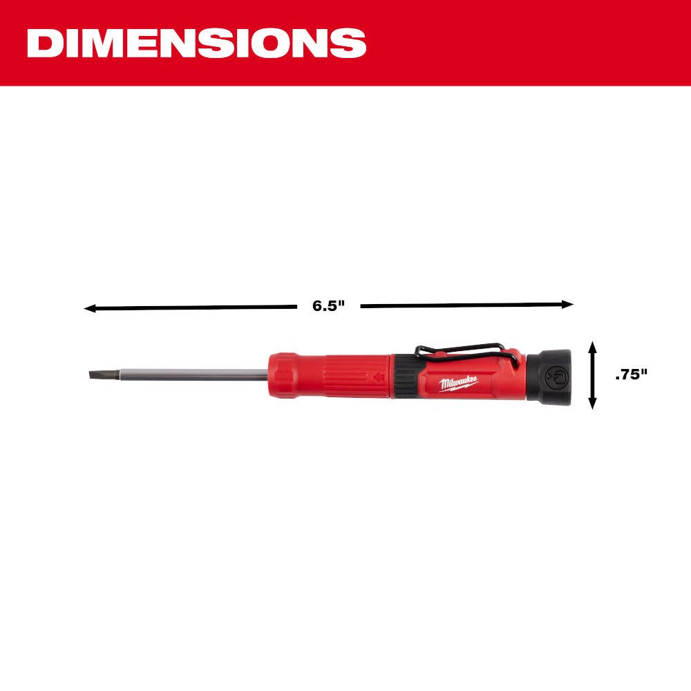 Milwaukee 48-22-2932 4-in-1 Pocket Precision Multi-Bit Screwdriver - 4