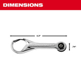 Milwaukee 48-22-2950 7-in-1 Multi-Bit Mini Ratchet - 4