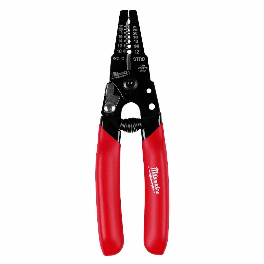 Milwaukee 48-22-3043 10-24 AWG Compact Dipped Grip Wire Stripper & Cutter