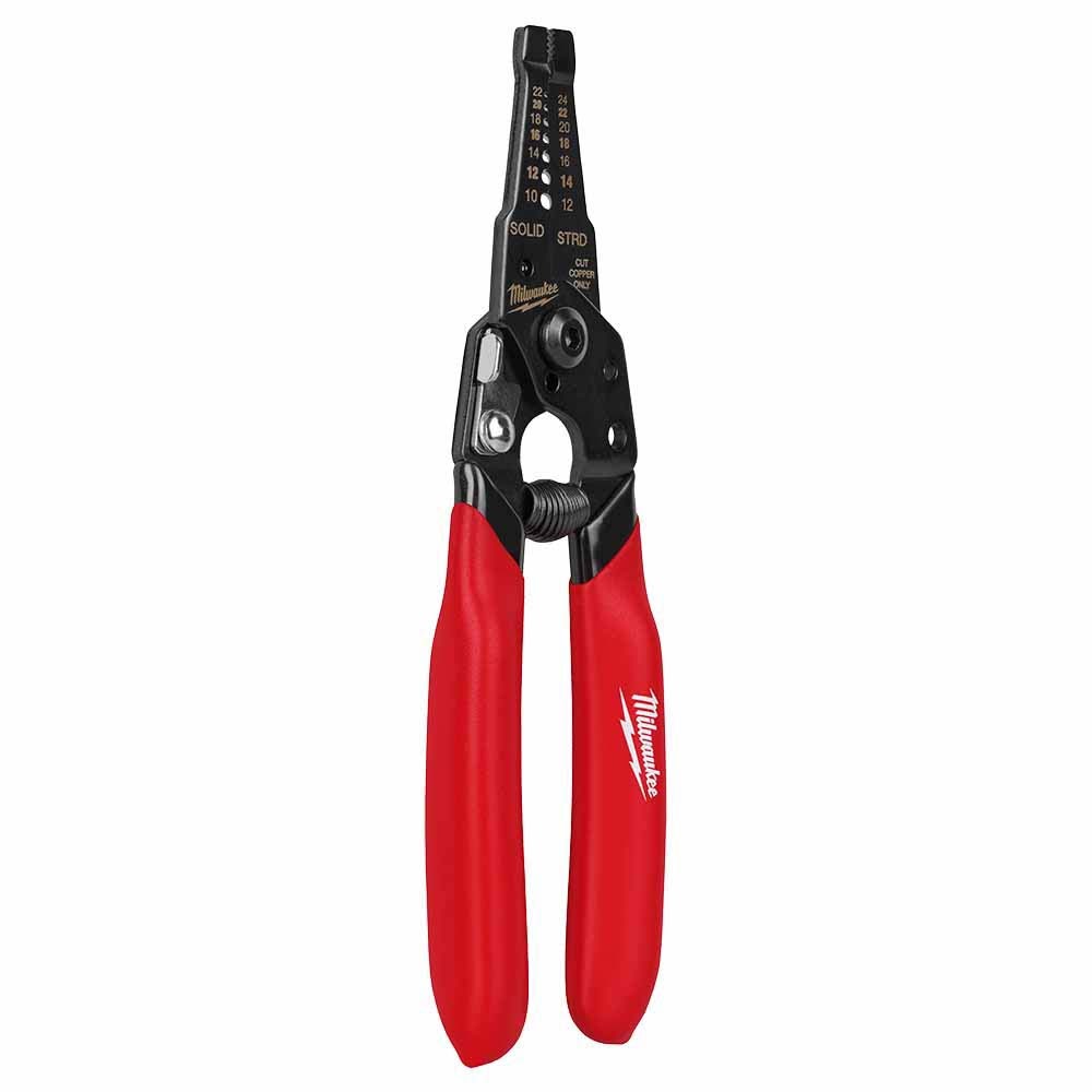 Milwaukee 48-22-3043 10-24 AWG Compact Dipped Grip Wire Stripper & Cutter - 4