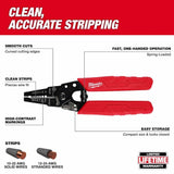 Milwaukee 48-22-3044 10-24 AWG Compact Comfort Grip Wire Stripper & Cutter - 2