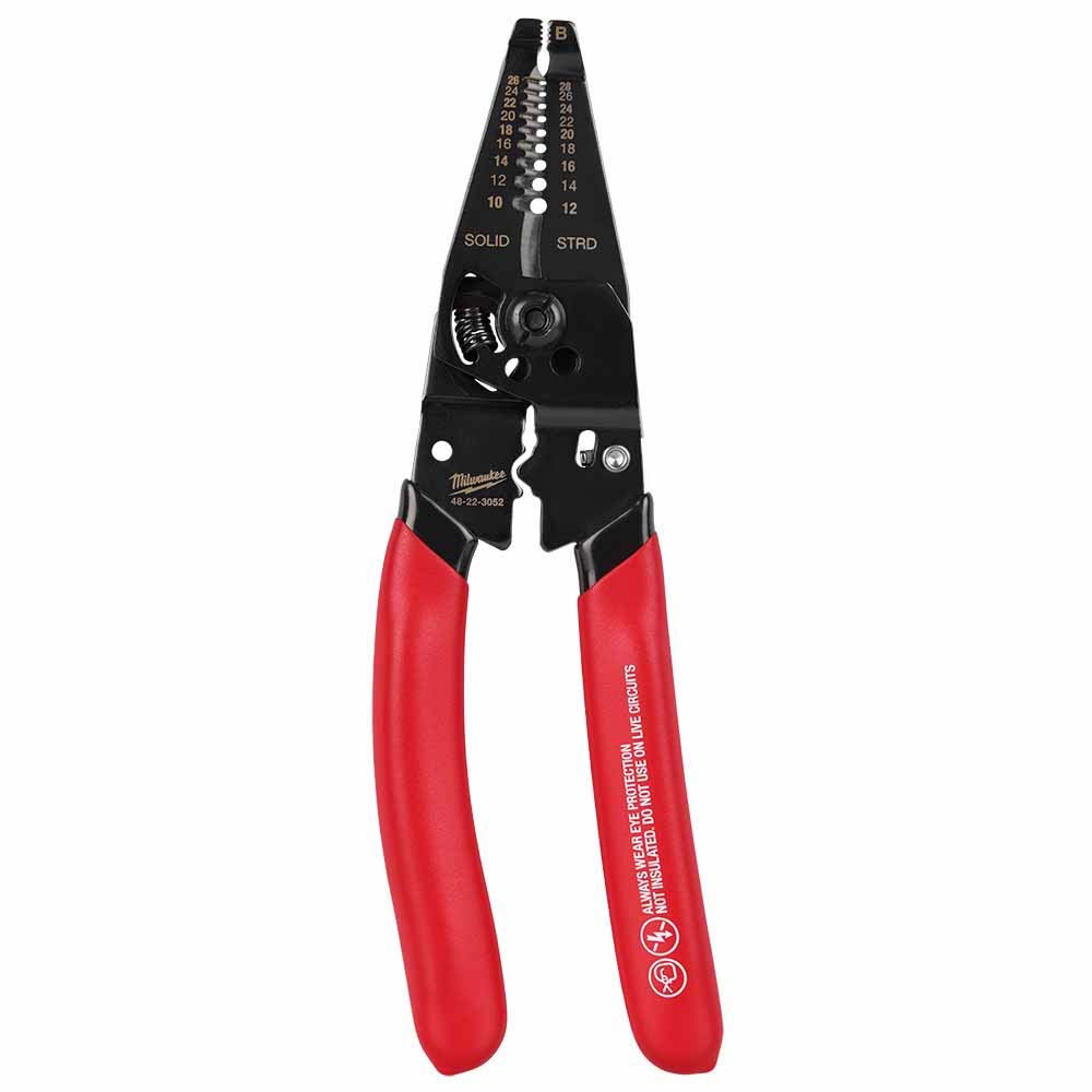 Milwaukee 48-22-3052 10-28 AWG Multi-Purpose Dipped Grip Wire Stripper & Cutter w/ Reinforced Head - 3