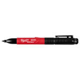 Milwaukee 48-22-3113 Double Sided Black Jobsite Marker with Fine Point and Chisel Tip - 11