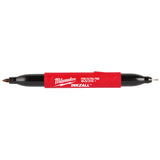 Milwaukee 48-22-3115 Double Sided Black Jobsite Marker Ultra Fine & Fine Point - 13