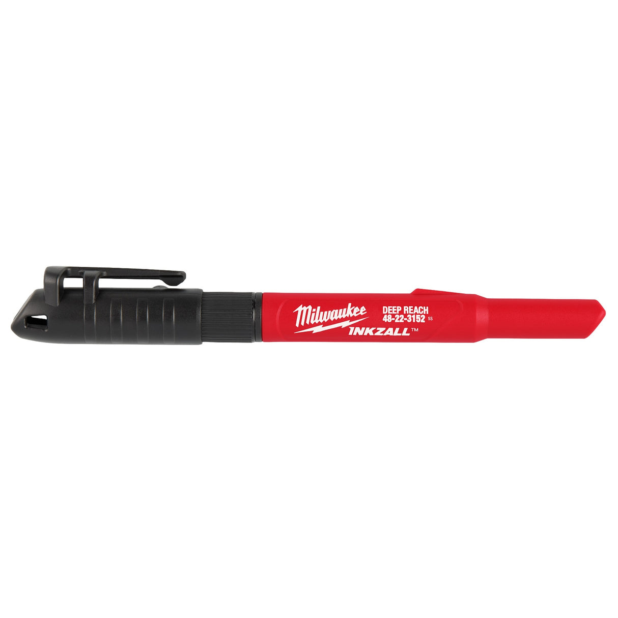 Milwaukee 48-22-3152 INKZALL 2IN1 Deep Reach Ultra Fine Point Black Jobsite Marker - 13