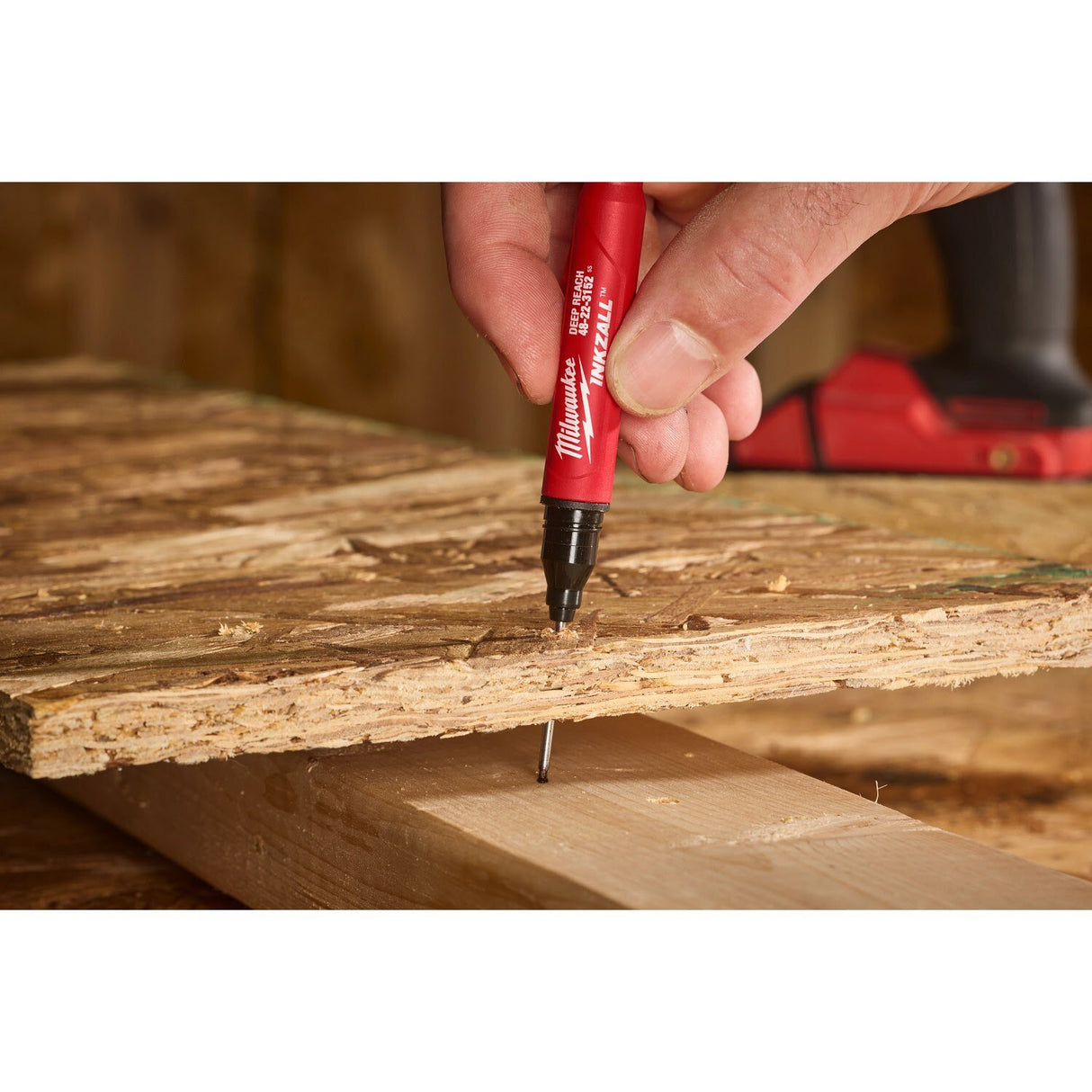 Milwaukee 48-22-3152 INKZALL 2IN1 Deep Reach Ultra Fine Point Black Jobsite Marker - 5