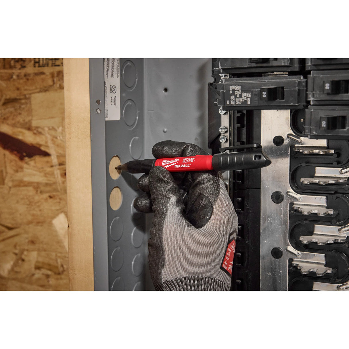 Milwaukee 48-22-3152 INKZALL 2IN1 Deep Reach Ultra Fine Point Black Jobsite Marker - 7