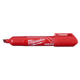 Milwaukee 48-22-3256 INKZALL Large Chisel Tip Red Marker, 12 Pack - 3